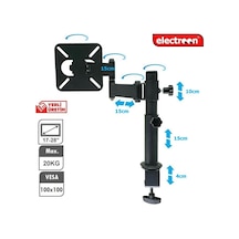Electroon M100 17" Hareketli Tv Monitör Masa Askı Aparatı