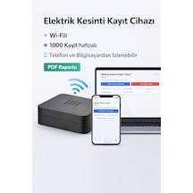 Elektrik Kesinti Kayıt Modülü Wi-fi'li, 1000 Kayıtlı, Pdf Raporlu