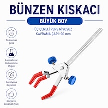 Bünzen Kıskacı - Büyük Boy - Üç Çeneli Pens Nivosuz Kavrama Çapı: 90 Mm