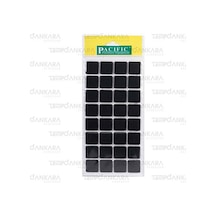 Pacific Siyah Yapışkanlı Keçe 25mm X 25mm