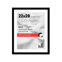 Tr 18x24 Mat Veya 22 X 28 Poster Çerçevesi Mat Olmayan Siyah Tasarlanmış Ahşap Pleksiglas Kapaklı Ve Duvar İçin Y