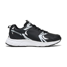 Tonny Black Unisex Siyah Cilt Faylon Taban Bağcıklı Spor Ayakkabı Siyah