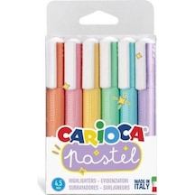 Carioca Pastel Renkler İşaretleme Kalemi  6'lı