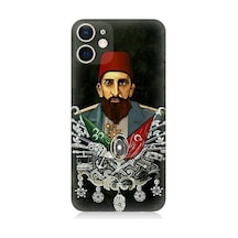Apple Uyumlu iPhone 12 Mini Osmanlı 2. Abdülhamid Han Desenli Silikon Kılıf