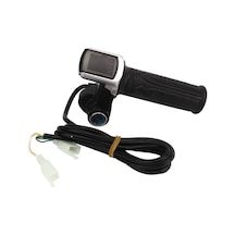 Elektrikli Bisiklet Ekranlı Kilitli Gaz Kolu 48 Volt Siyah