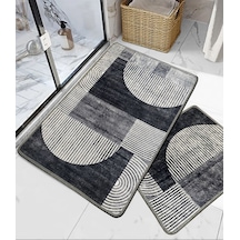 Wantsho 2'li Set Banyo Paspası Djt Renkli