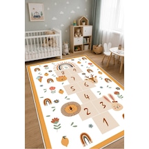 STY Home Seksek Çocuk Oyun Halısı Kaymaz Makinede Yıkanabilir Eğitici Bebek Ve Çocuk Odası Halısı Oyun61 Çok Renkli
