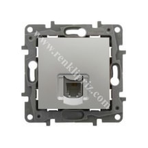 Legrand Salbei Serisi Alüminyum 1 Çıkışlı Rj11 Telefon Prizi  - 767229