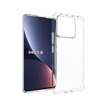 Xiaomi Mi 13 İle Uyumlu Kapak 1mm Süper Silikon Şeffaf Kılıf Sku: Smg8690010130723