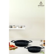Montenegro 2 Parça Döküm 18-20 Cm Sahan Set Siyah