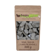 BenimAktar Yeşil Kil Taş 1.Kalite Yenilebilir Temiz 500 Gr