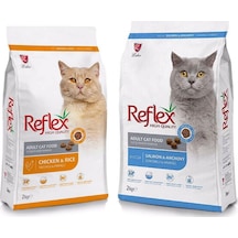 Reflex Tavuklu + Balıklı Yetişkin Kedi Maması 2 x 2 KG