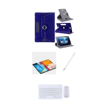 Apple Uyumlu iPad 10.2 8.nesil 4in1 Set Klavye Mouse Kılıf Kalem Ekran Koruyucu