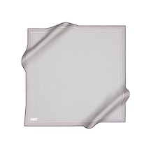 Logo Desenli Pierre Cardin Krep Saten Eşarp Lila lila