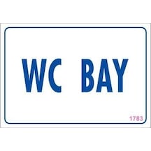 Mey Najmaddin Wc Uyarı Levhası 17,5x25 Kod:1783 Najmaddin