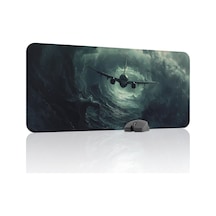 Airplane Uçak Kaymaz Dikişli Kauçuk Oyuncu Mousepad V2 - 90x40 Xxl Gaming Mouse Pad Fare Altlığı