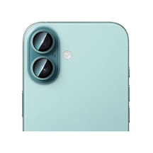 İphone 16 Plus Uyumlu Caseworld Alloy Two-color Serisi Lens Koruyucu Yeşil
