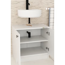 Rodelisa Lavabo Altı Dolap 00 % Mdf Çanak Lavabo Uyumlu - Banyo Dolabı Beyaz