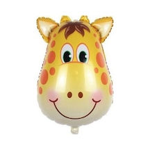 Folyo Balon Doğum Günü Balonu Parti Balonu 45 Cm Zebra Sarı