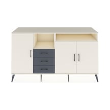 Kronos Konsol 5 Raflı 3 Çekmeceli 3 Kapaklı 176x59x99 Aytaşı-aytaşı/antrasit Aytası/antrasıt - Aytası