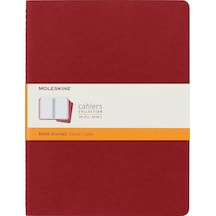 Moleskine Cahier Journals Çizgili Defter 19x26 Cranberry Red Kırmızı