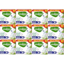 Molped Pure & Soft Hijyenik Ped Gece 12 x 30'lu