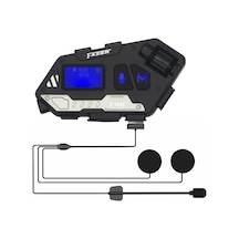 Motosiklet İntercom Seti Yeni Sürüm Bluetooth V5.4 Lcd Ekran Kask Kulaklığı