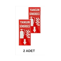Yangın Söndürme Tüpü Uyarı Levhası Kapı Duvar İkaz Tabelası