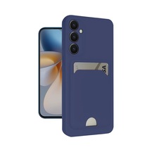 Samsung Galaxy S24 Fe Kılıf Kelvin Kartvizitli Silikon - Lacivert 0.2M-Çok Renkli