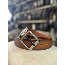 Trg Polo Taba 4 Cm Deri Erkek Kemeri-130