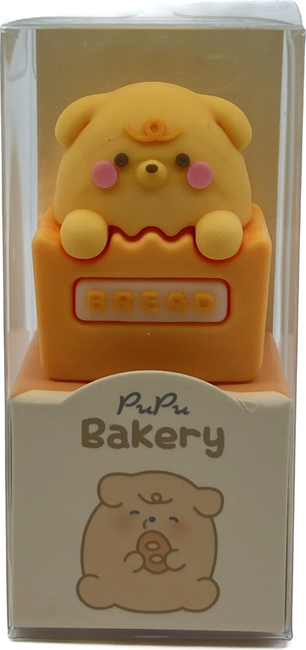 Pupu Bakery 3d Silikon Renkli Kalemtraş Sarı Ayıcık