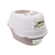 M-pets Eco Tanta Üstten Kapaklı Kedi Tuvaleti Desert Sand Açık Bej
