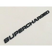 Supercharged Boşluklu Piano Black Bagaj Yazısı 3m 3d Abs Opel Grandland