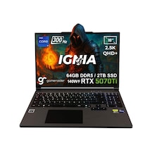 Gameraider IGNIA GR16-1 i9-14900HX 64 GB 2 TB SSD RTX5070Ti 16" Free Dos Dizüstü Bilgisayar
