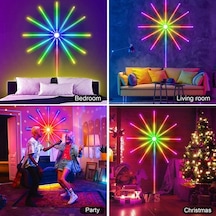 Çap Kayar Animasyonlu RGB Yıldız Led Işık 115 CM  5V USB