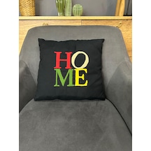 Home Punch İşlemeli Kırlent Kılıfı Tekli 40 40