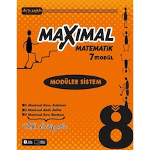 Artı Zeka Yayınları 8 Sınıf Maxımal Matematik Modüler Sistem Seti 7 Modül