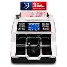 Sesli Karışık Para Sayma Makinesi Mıx 70+ Beyaz Ve Gri Tl - Euro Karışık Sayım, Dolar Adet Sayım