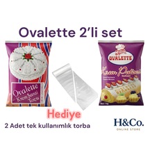 Ovalette 2li Set - Toz Krema Ve Toz Krem Şanti Hediyeli - Pastacı Kreması - Şanti