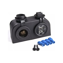 Usb Çakmak Şarj Cihazı 12v 24v Pano Üstü Usb Şarj Söketi 1a-2.1a