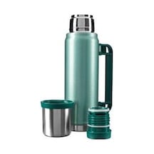 S-link Sl-tm13 Yeşil Kumlama Boya 750ml Iç 304 Plastik Kulp Ve Portatif Paslanmaz Çelik Termos Kupa Çok Renkli