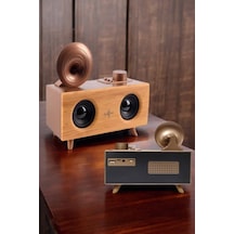 Bluetooth - 503 - Hoparlör Ahşap Kla Retro Gramofon Bluetooth - Csmo-tex - Müzik Kutusu