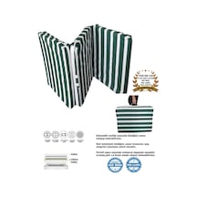 Katlanır Yer Yatağı Ve Tek Kişilik Sünger Katlanır Minder Yatak 70x180 Cm 6 Cm-yeşil Beyaz