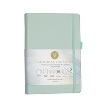 Victoria's Journals Sert Kapak Planlayıcı Noktalı Defter, 14x20 Cm -yeşil