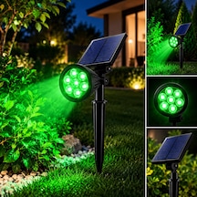 Güneş Enerjili Dekoratif Yeşil Led Bahçe Ve Çim Spot Lambası - Peyzaj & Yol Aydınlatma