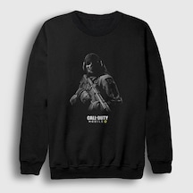 Presmono Unisex Mobile Call Of Duty Sweatshirt Siyah