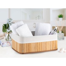 English Home Fancy Katlanabilir Sepet 36x26x14 Cm Bej
