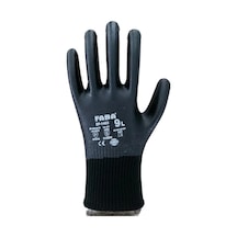 Faba Ep-1403 Polyester Örme İş Güvenliği Eldiven Siyah