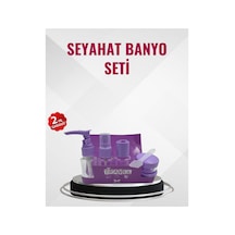 8753tknd Seyahat Boy Banyo Seti 5 Li Mini Şişe Ve Krem Kutusu Çantalı 893hmng