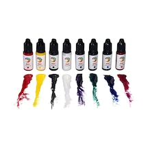 Transparan Sıvı Renk Pigment-pasta Seti-8 Renk x 20 ML Set Transparan